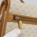 GUCCI Micro GG Supreme Shoulder Bag PVC Beige Gold Auth 165558-17