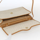 GUCCI Micro GG Supreme Shoulder Bag PVC Beige Gold Auth 165558-10