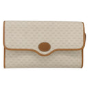 GUCCI Micro GG Supreme Shoulder Bag PVC Beige Gold Auth 165558-13