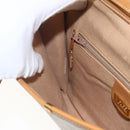 GUCCI Micro GG Supreme Shoulder Bag PVC Beige Gold Auth 165558-21