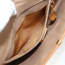GUCCI Micro GG Supreme Shoulder Bag PVC Beige Gold Auth 165558-22