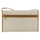 GUCCI Micro GG Supreme Shoulder Bag PVC Beige Gold Auth 165558-2