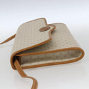 GUCCI Micro GG Supreme Shoulder Bag PVC Beige Gold Auth 165558-3