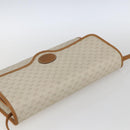GUCCI Micro GG Supreme Shoulder Bag PVC Beige Gold Auth 165558-6