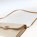 GUCCI Micro GG Supreme Shoulder Bag PVC Beige Gold Auth 165558-8