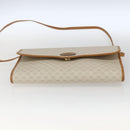 GUCCI Micro GG Supreme Shoulder Bag PVC Beige Gold Auth 165558-5