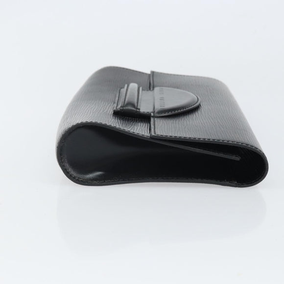 LOUIS VUITTON Epi Chaillot Clutch Bag Black M52542 LV Auth 165559