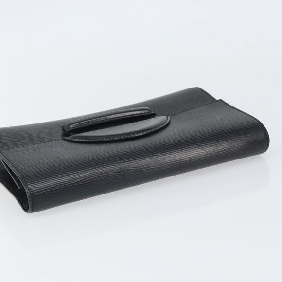 LOUIS VUITTON Epi Chaillot Clutch Bag Black M52542 LV Auth 165559