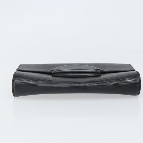 LOUIS VUITTON Epi Chaillot Clutch Bag Black M52542 LV Auth 165559