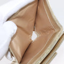 CHANEL Icon line Wallet Patent leather Gold CC Auth 165564-15