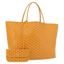GOYARD Herringbone Saint Louis GM Tote Bag PVC Yellow Auth 165566SM-1