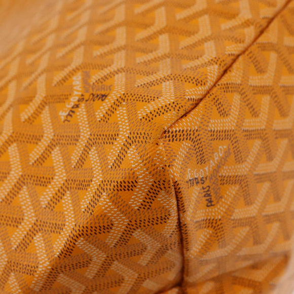GOYARD Herringbone Saint Louis GM Tote Bag PVC Yellow Auth 165566SM