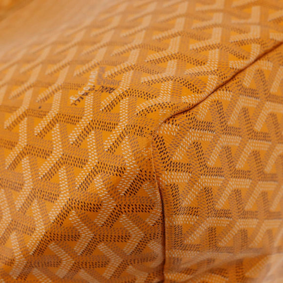 GOYARD Herringbone Saint Louis GM Tote Bag PVC Yellow Auth 165566SM
