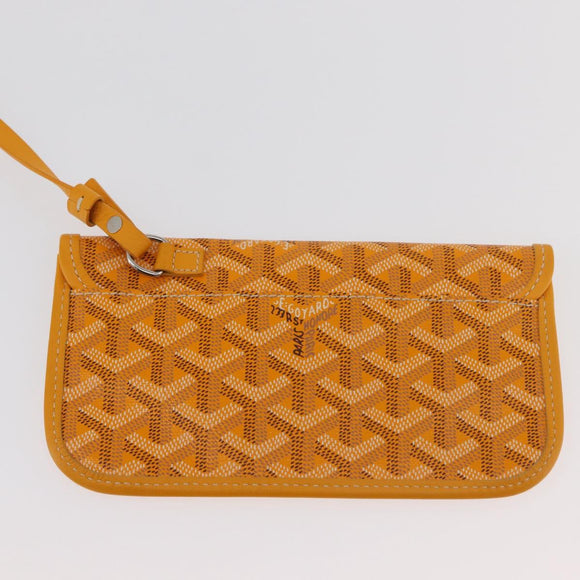 GOYARD Herringbone Saint Louis GM Tote Bag PVC Yellow Auth 165566SM