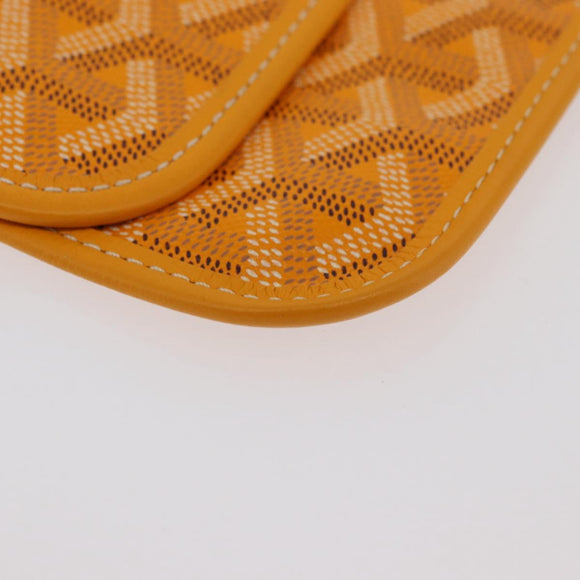GOYARD Herringbone Saint Louis GM Tote Bag PVC Yellow Auth 165566SM