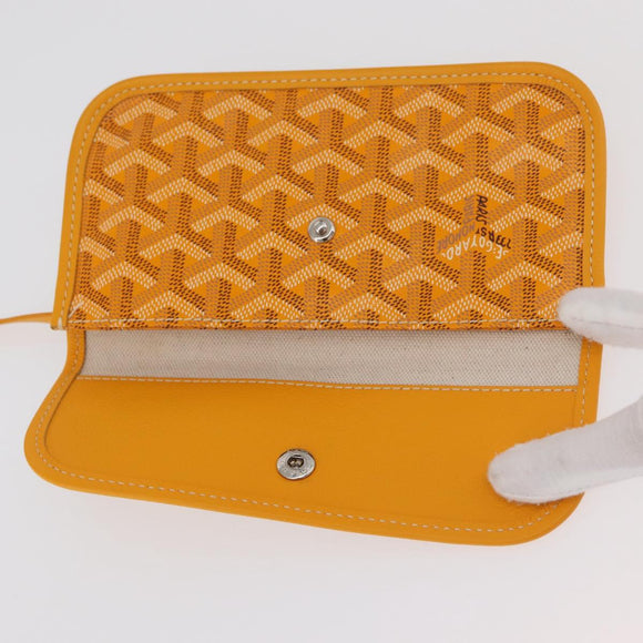 GOYARD Herringbone Saint Louis GM Tote Bag PVC Yellow Auth 165566SM