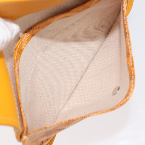 GOYARD Herringbone Saint Louis GM Tote Bag PVC Yellow Auth 165566SM