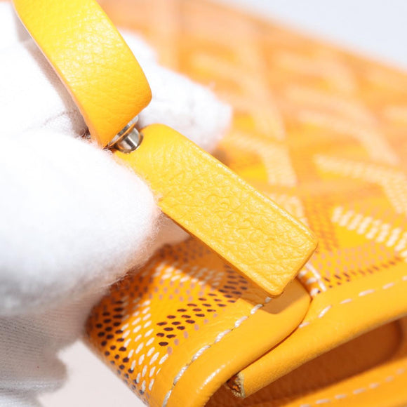 GOYARD Herringbone Saint Louis GM Tote Bag PVC Yellow Auth 165566SM