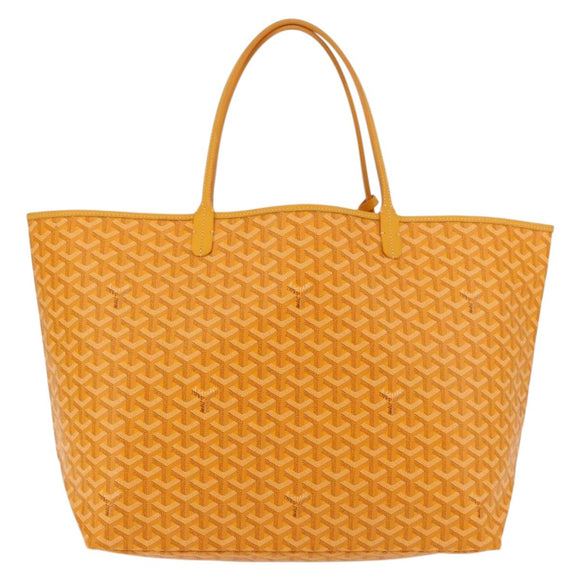 GOYARD Herringbone Saint Louis GM Tote Bag PVC Yellow Auth 165566SM