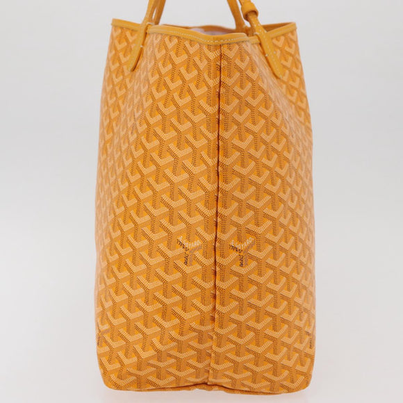 GOYARD Herringbone Saint Louis GM Tote Bag PVC Yellow Auth 165566SM