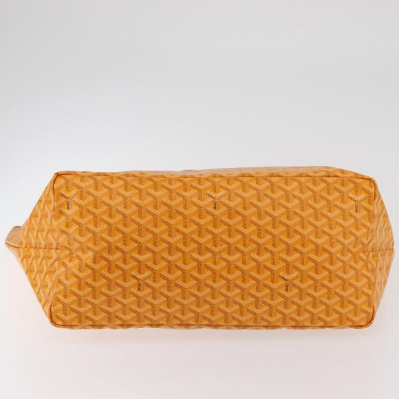GOYARD Herringbone Saint Louis GM Tote Bag PVC Yellow Auth 165566SM