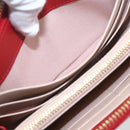 Salvatore Ferragamo Gancini Long Wallet Leather Red Gold Auth 165570-20