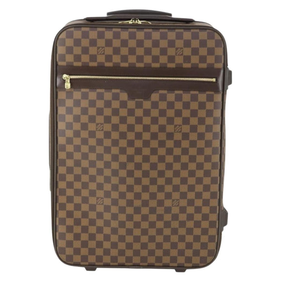 LOUIS VUITTON Damier Ebene Pegas 55 suitcase N23294 LV Auth 165571