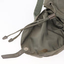 PRADA Backpack Nylon Gray Silver Auth 165573-10