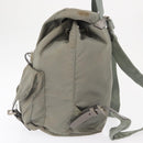 PRADA Backpack Nylon Gray Silver Auth 165573-3