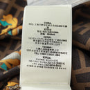 FENDI Zucca Canvas Dragonite Shirt Silk Brown Black FS1262 Auth 165604SM-15