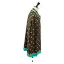 FENDI Zucca Canvas Dragonite Shirt Silk Brown Black FS1262 Auth 165604SM-4