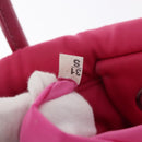 PRADA Hand Bag Nylon Pink Silver Auth 165606-11