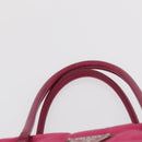 PRADA Hand Bag Nylon Pink Silver Auth 165606-8