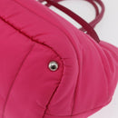 PRADA Handtasche Nylon Pink Silber Original 165607-14