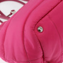PRADA Hand Bag Nylon Pink Silver Auth 165607-15