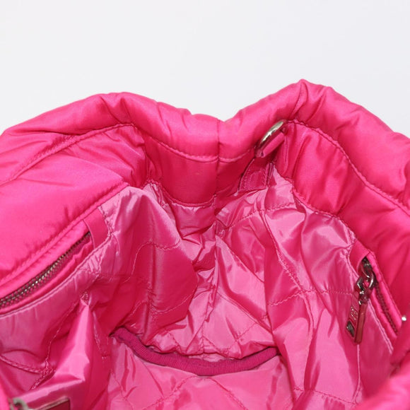 PRADA Handtasche Nylon Pink Silber Original 165607