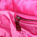PRADA Hand Bag Nylon Pink Silver Auth 165607-23