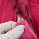 PRADA Handtasche Nylon Pink Silber Original 165607-11