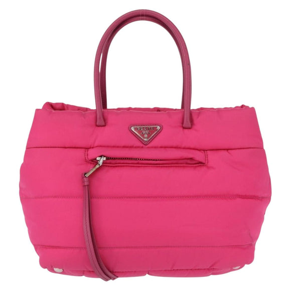 PRADA Handtasche Nylon Pink Silber Original 165607