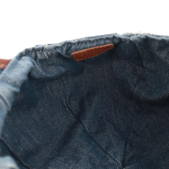 CELINE Macadam Canvas Cap Blue Auth 165608V