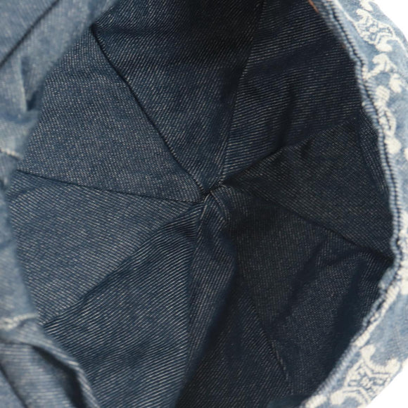 CELINE Macadam Canvas Cap Blau Auth 165608V