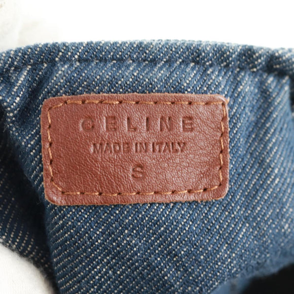 CELINE Macadam Canvas Cap Blue Auth 165608V