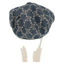 CELINE Macadam Canvas Cap Blue Auth 165608V-2