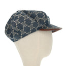 CELINE Macadam Canvas Cap Blau Auth 165608V-4
