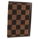 FENDI Beads Day Planner Cover Leather Brown Auth 165609V-1