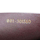 FENDI Beads Day Planner Cover Leather Brown Auth 165609V-11