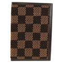 FENDI Beads Day Planner Cover Leather Brown Auth 165609V-13
