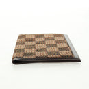FENDI Beads Day Planner Cover Leather Brown Auth 165609V-6