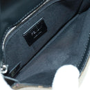 FENDI Zucca Canvas Shoulder Bag Black Brown Auth 165610SAM-19