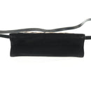 Salvatore Ferragamo Shoulder Bag Suede Black Gold Auth 165613V-5